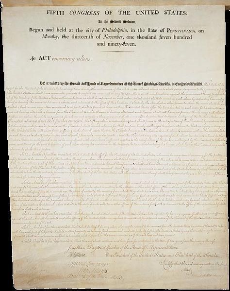The Alien and Sedition Acts Federalists hoped to quell Republican dissent