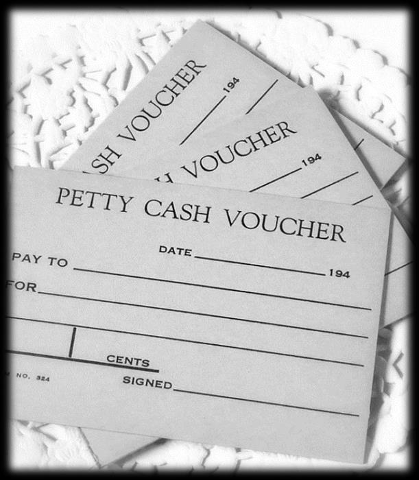 Expenditures Petty Cash Report amount withdrawn and spent during each reporting period; Not required to be reported individually; Withdraw only $500 /quarter until the end of qualifying; Withdraw