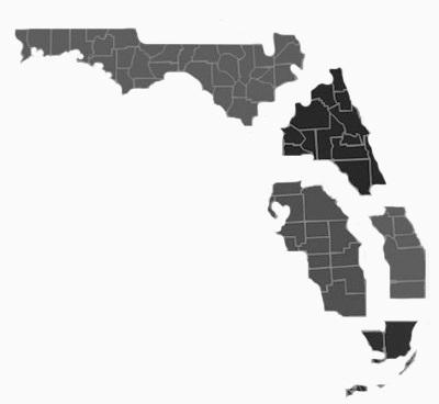 Florida s Districts First District Fifth District Second District Fourth District Third District Districts Counties within each DCA 1 st Alachua, Baker, Bay, Bradford, Calhoun, Clay, Columbia, Dixie,