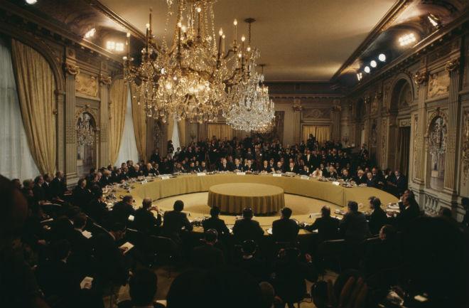 Paris Peace Accords Secret negotiations going on since 1972-South Vietnam not informed.