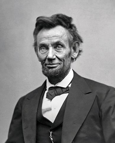 Abraham Lincoln Abraham Lincoln was born on February 12, 1809 in a log cabin in Kentucky. A cabin is a small house made of wood.