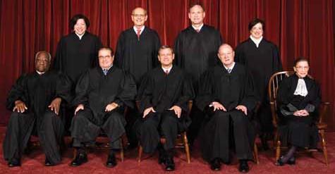 The United States Supreme Court has nine justices (also called judges). One justice is called the Chief Justice of the United States.