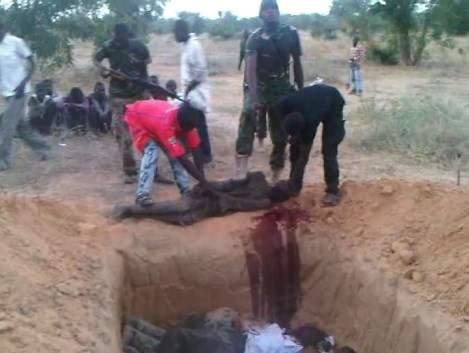 Stars on their shoulders. Blood on their hands. War crimes committed by the Nigerian military 45 Execution of recaptured detainees by Nigerian soldiers, outside Maiduguri, 14 March 2014. Private.