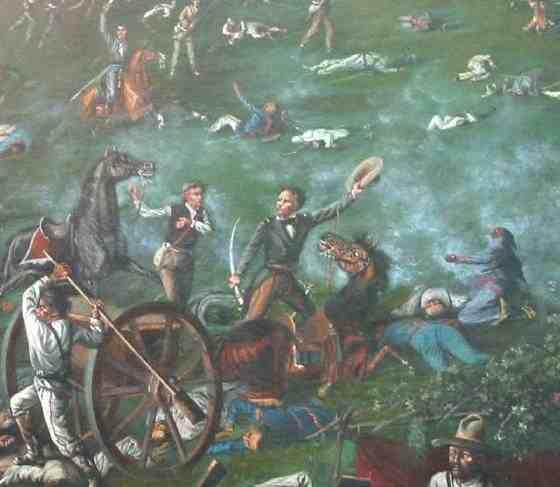 TEXAS Texans defeated Santa Anna