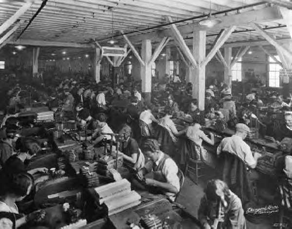 #22 What was factory work like in the Repetitive, boring Unhealthy fumes and dust, dangerous machines Dangerous few safety regulations and no insurance or workers
