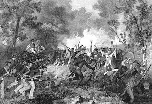 Battle at Tippecanoe (1811) William Henry Harrison and army