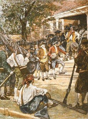 Shays s Rebellion They closed down courthouses to keep judges from taking their farms. Then they marched on the national arsenal at Springfield and seized weapons stored there.