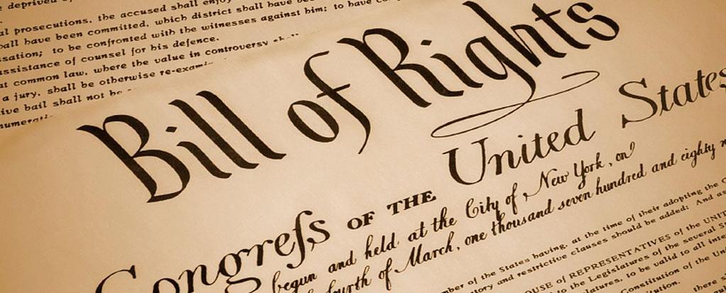 The first eight amendments in the U.S.