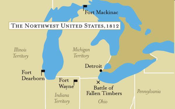 Early Setbacks and Gains Failed invasions of: Losses at Forts Dearborn and Detroit 1812 Successes on the Great