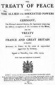 53 of 69 Week 27 54 of 69 Week 27 WWI ended in 1918 with the Treaty of Versailles which said: Germany must give up territories.