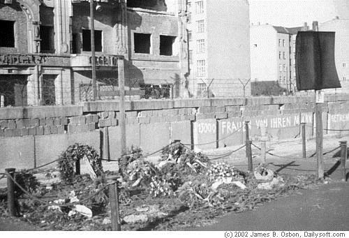 Scenes of the Berlin Wall Memorials to East