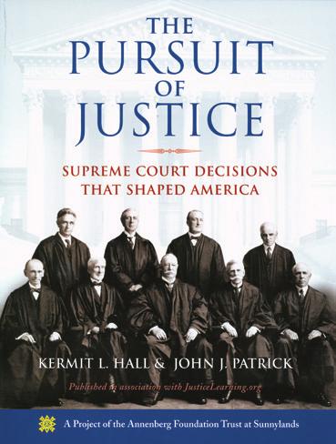 Online Downloadable Books and Interactive Constitution The Pursuit of Justice Written by John J. Patrick and the late Kermit L.