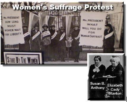 safety conditions - Reduced work hours - Placed restrictions on child labor Women s suffrage movement - Susan B.