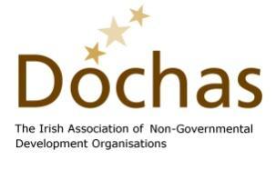 Dóchas Submission to Irish Political Parties General Election Manifestos Ireland in the World: An international development agenda for the next Irish Government August 2015 The next General election