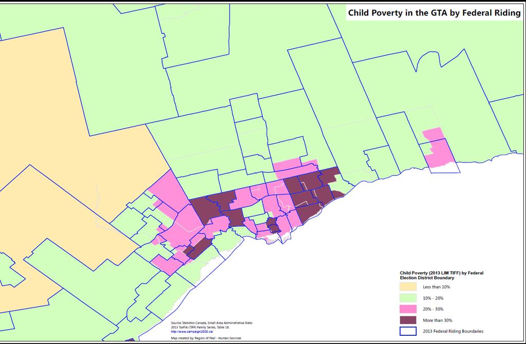 Mapping Child Poverty: A Reality in Every Federal Riding End Child & Family Poverty in Canada On the eve of the 2015 federal election, Campaign 2000: End Child and Family Poverty in Canada has mapped