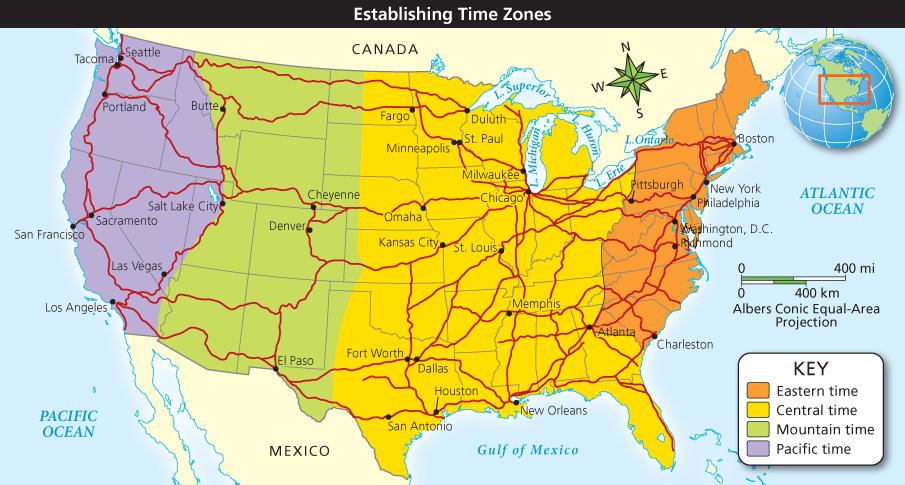 Railroads expanded across the country in the mid-nineteenth century.