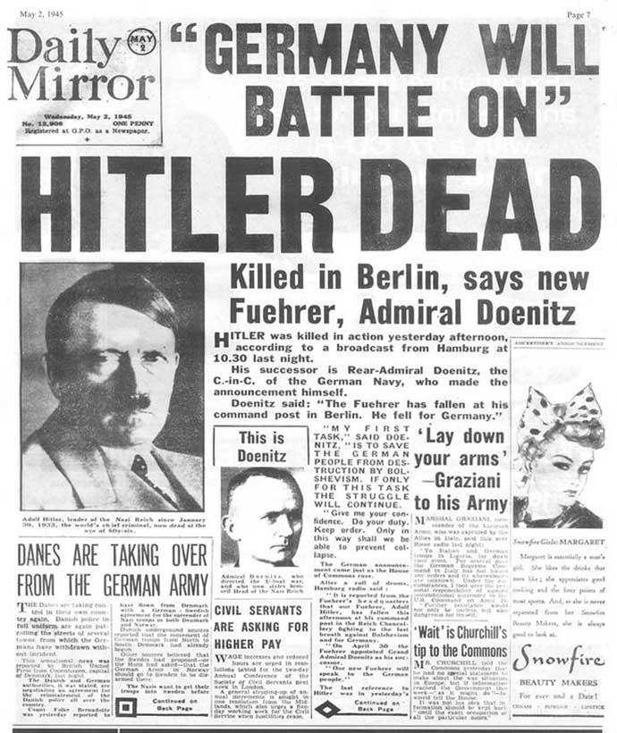 into Berlin, Hitler