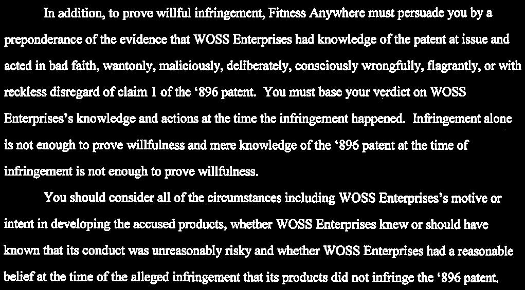 WOSS Enterprises LLC, Case No.