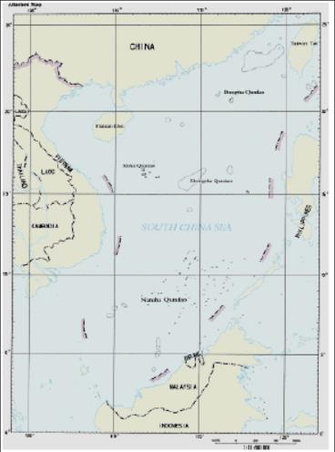 CHINA S NINE-DASH LINE (1) Attached to China s note verbale (May 7, 2009) opposing to the extension of the continental shelves