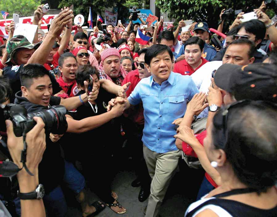 24 PHILIPPINES Marcos Jr takes step towards VP vote recount Manila The son of former Philippine dictator Ferdinand Marcos yesterday took a step towards securing a recount of votes in an election for