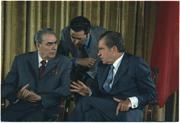 FOUR: Nixon and USSR agree to limit weapons: SALT Nixon saw arms control as part of the process in trying the various strands of his foreign policy program together.