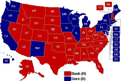 2000 Presidential Election By November