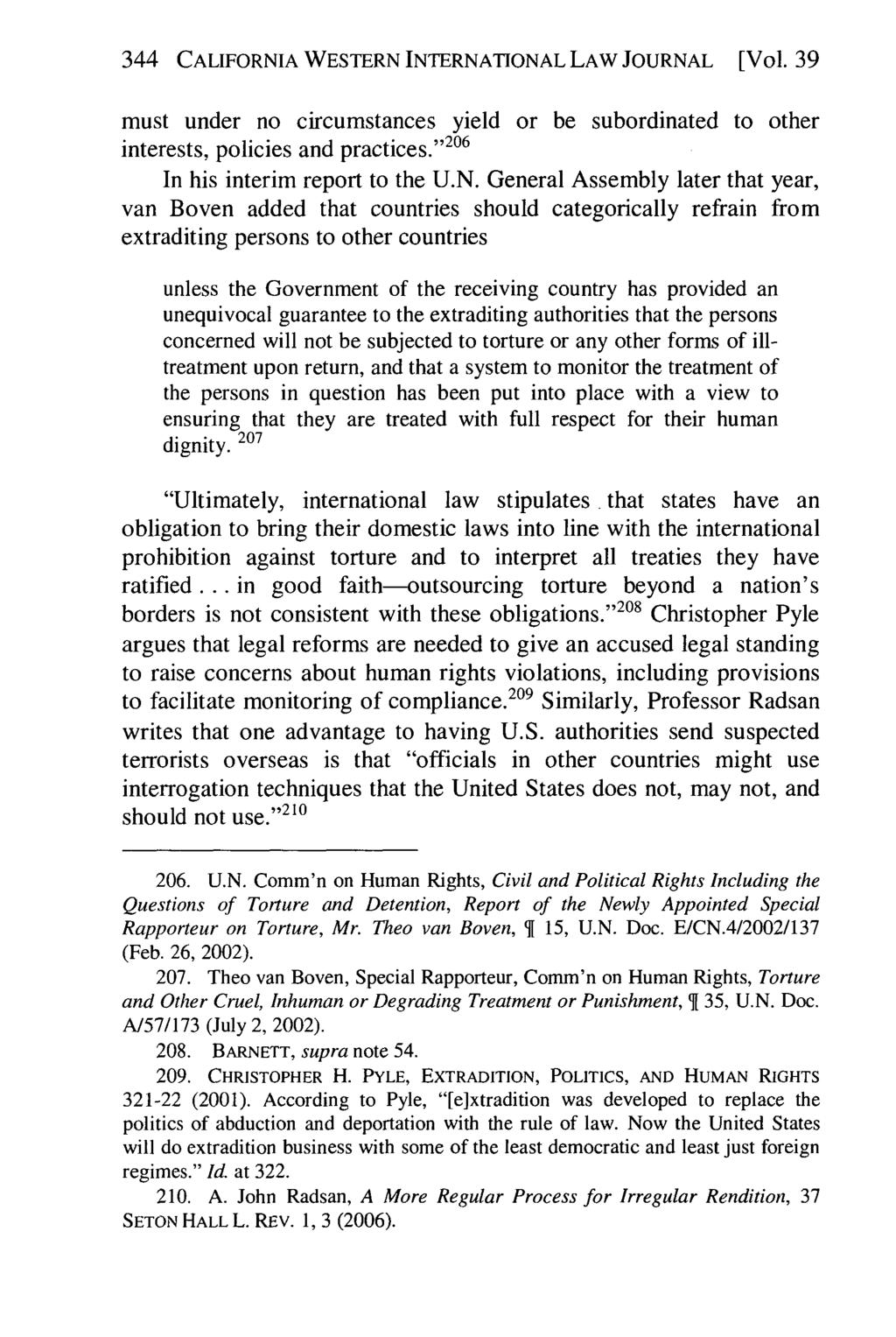 California Western International Law Journal, Vol. 39 [2008], No. 2, Art. 4 344 CALIFORNIA WESTERN INTERNATIONAL LAW JOURNAL [Vol.