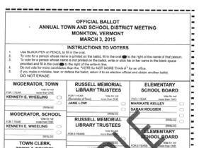 Local Offices Offices include: Selectboard, town clerk, town treasurer, school board, listers, auditors Check with the local town clerk on what offices are up for election Some towns have charters