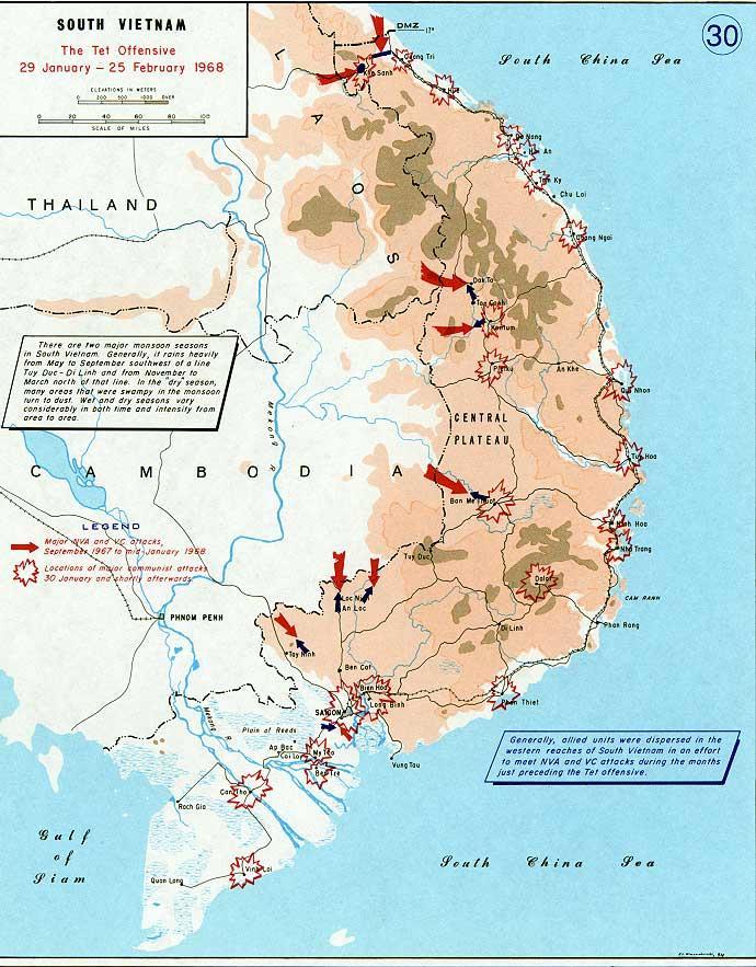 Tet Offensive 1967-1968 The Tet Offensive of 1968 was planned by General Giap, commander of the North Vietnam Army, who had planned and executed the battle at Dien Bien Phu which