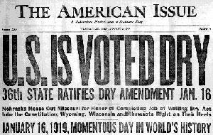 18 TH AMENDMENT The anti-alcohol movement grew in the 1900 s.