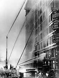 Triangle Shirtwaist Fire March 25, 1911 started from cigarette in scrap bin?