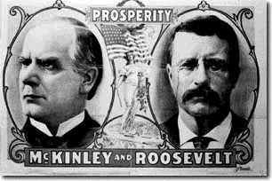 Roosevelt VP candidate Panic of 1893 is over Election of 1900 U.S.