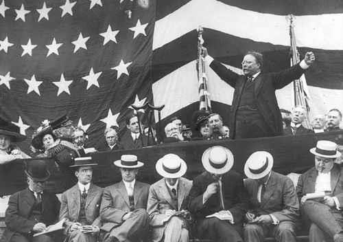 Mr. President Roosevelt: youngest ever President (42) Pledges to