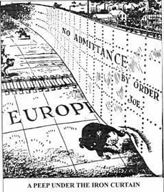 Map of Europe 1949 Political Cartoon