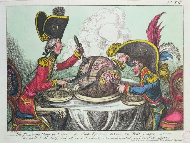 The Napoleonic Wars Analyze Political Cartoons In this political cartoon, the character on the left