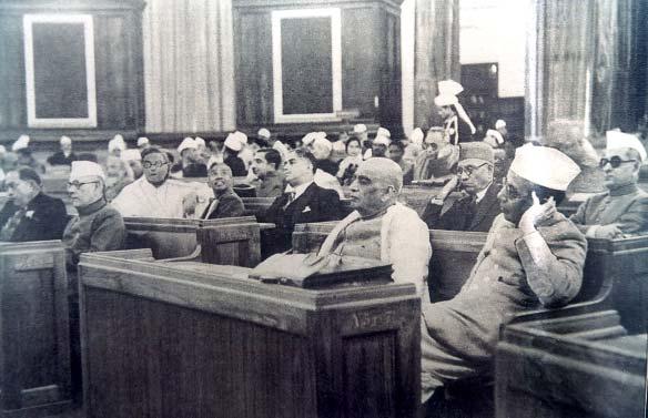 408 THEMES IN INDIAN HISTORY PART III early sittings (i.e., those held before 15 August 1947), making it effectively a one-party show as 82 per cent of the members of the Assembly were members of the Congress Party.