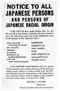 in internment camps in the interior Racially motivated considering the was no evidence to