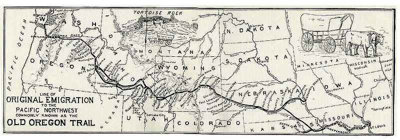 The Oregon Trail Independence, MO, to present-day Oregon Became a crowded and