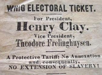 EXPANSION AND WAR: In preparing for the presidential election in 1844, the two leading candidates, Henry Clay and former president Martin Van