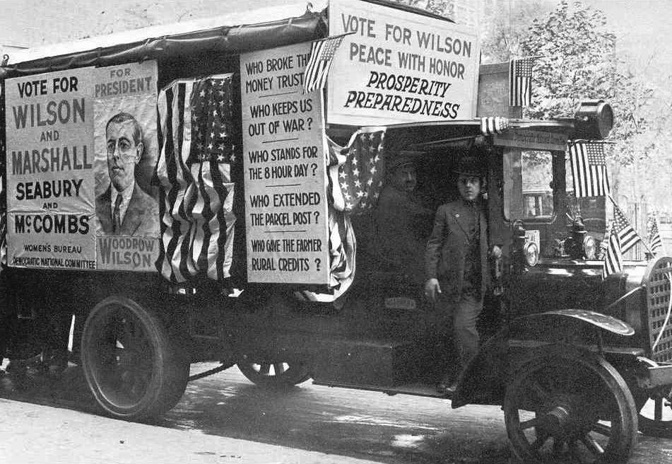 The Election of 1916 Aware of the antiwar sentiment in the country, Wilson ran for reelection in 1916 on the slogan He Kept Us Out of War.