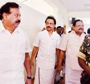 nation 06 Jaya demolishes DMK charges CHALLENGES KARUNANIDHI, STALIN FOR DEBATE KUMAR CHELLAPPAN n CHENNAI n a show of strength, grit and Iarticulation, Chief Minister J Jayalalithaa on Monday