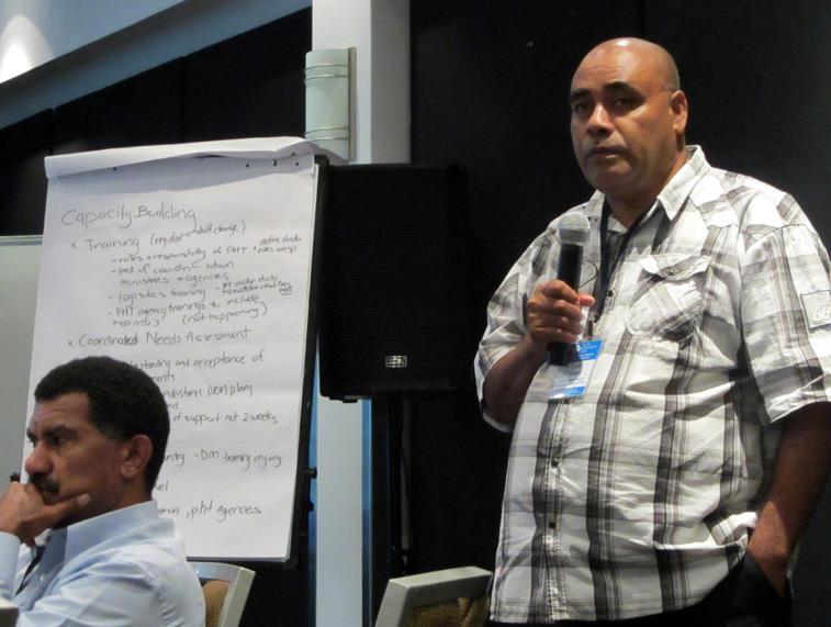Session 4a: Key priorities and preparedness outcomes of the National Disaster Management Office pre-meeting Session Time: 11:45 12:30 Presenters: Loti Yates (NDMO Solomon Islands) and Leveni Aho