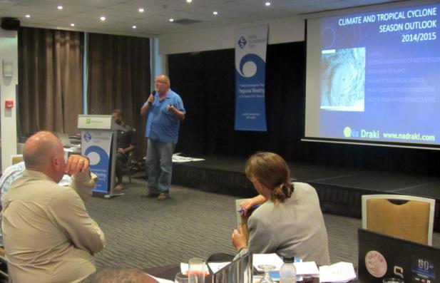 Session 5: 2014 2015 season outlook Session Time: 16:30 17:15 2014 2015 cyclone season update Presenter: Neville Koop (Na Draki Weather) Southwest Pacific is likely to experience near average numbers