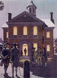 First Continental Congress The first Continental Congress met in Carpenter's Hall in Philadelphia, from September 5, to October 26, 1774.