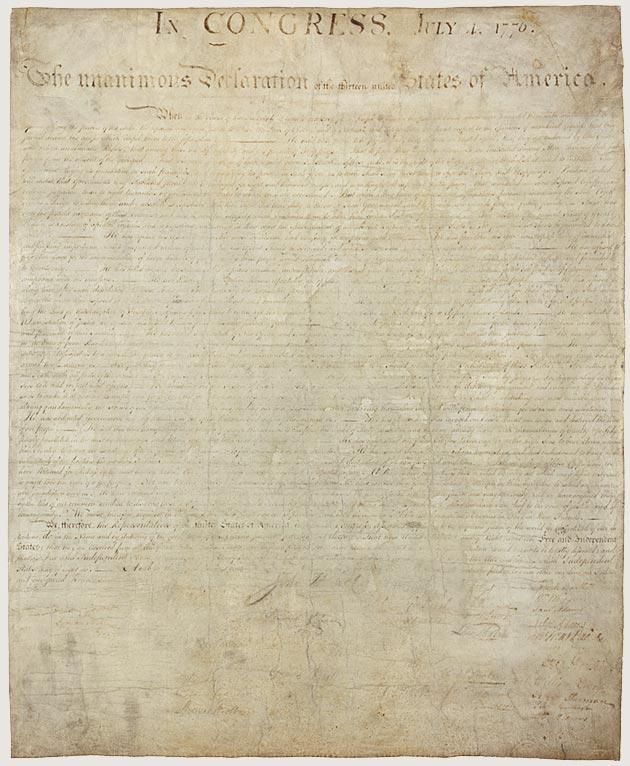 Declaratio n of Independe nce Today the original Declaration of Independence may be viewed at the National