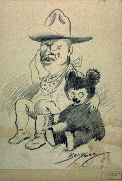 Once, when he spared a bear cub s life, the press called the bear Teddy s Bear. A toymaker then made a small stuffed bear and called it the Teddy Bear.