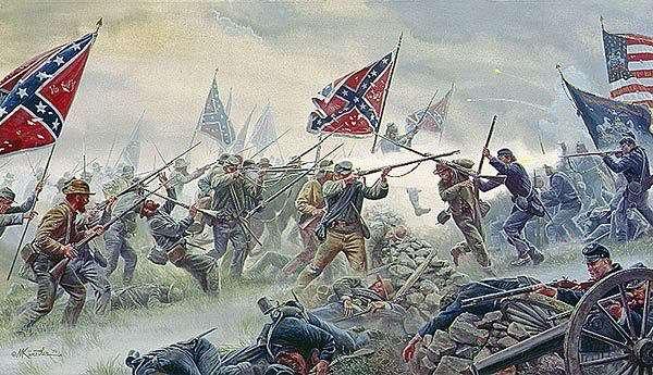 The Battle of Gettysburg July of 1863 - General Robert E. Lee mounted a full-scale invasion of the North.