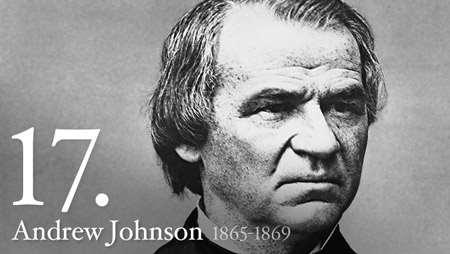 Andrew Johnson becomes the 17 th President Andrew Johnson, Lincoln s Vice President, became President when Lincoln died.