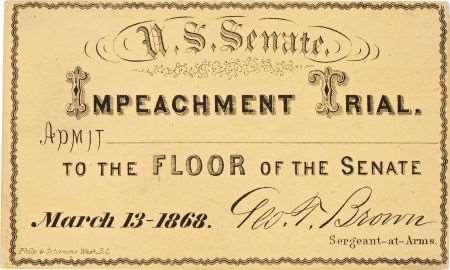 Johnson is impeached Impeachment is when an elected official is found guilty of breaking the law. The Republican-controlled Congress tried to impeach President Johnson.