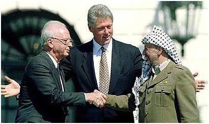 Israel and Palestine (1993) Clinton helped broker a deal between Israel and Palestine Agreement allowed